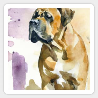 Boerboel Watercolor - Dog Lovers Sticker